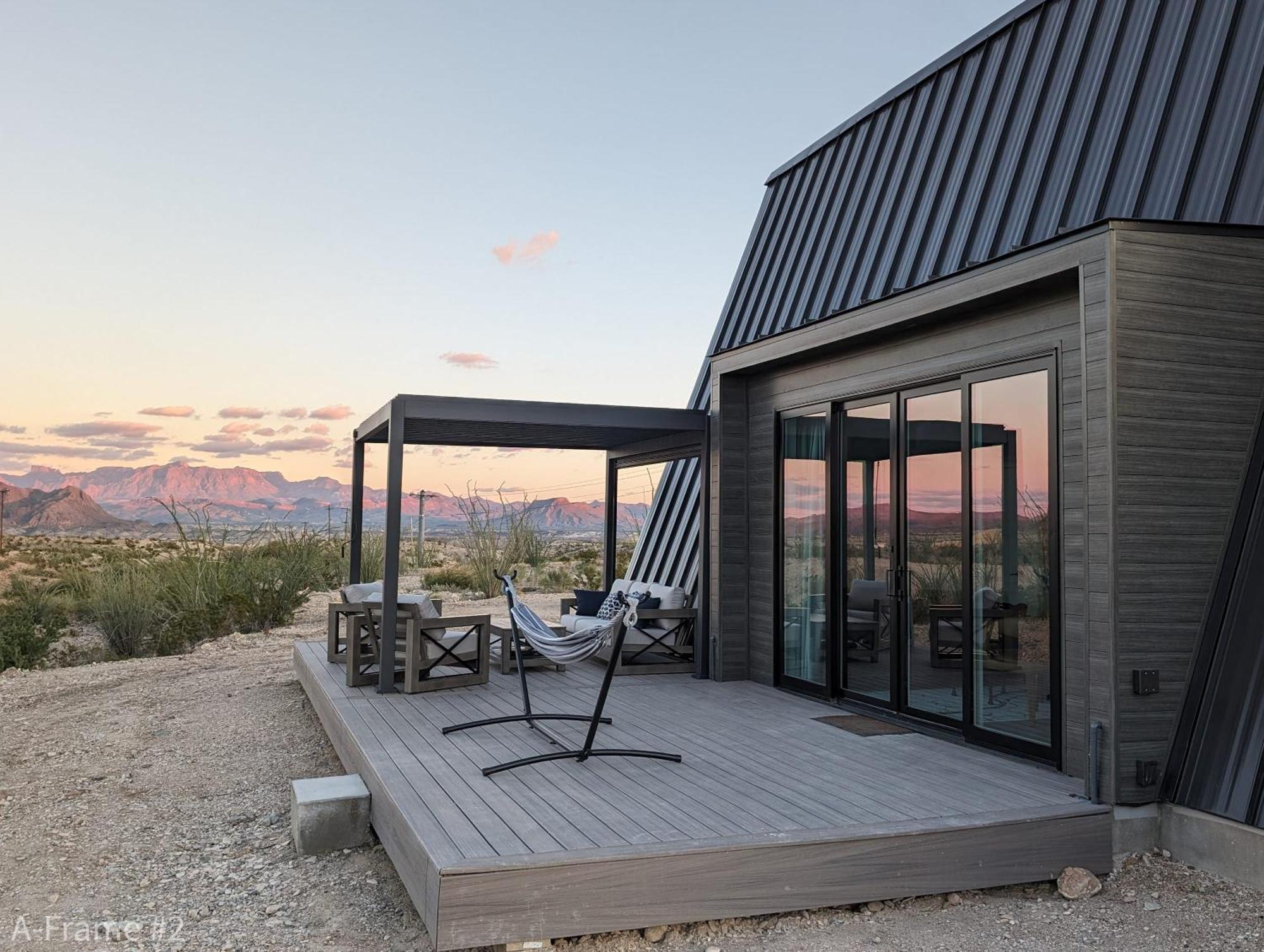 Stardust Big Bend Luxury A-Frame#4 Great Views Villa Terlingua Bagian luar foto